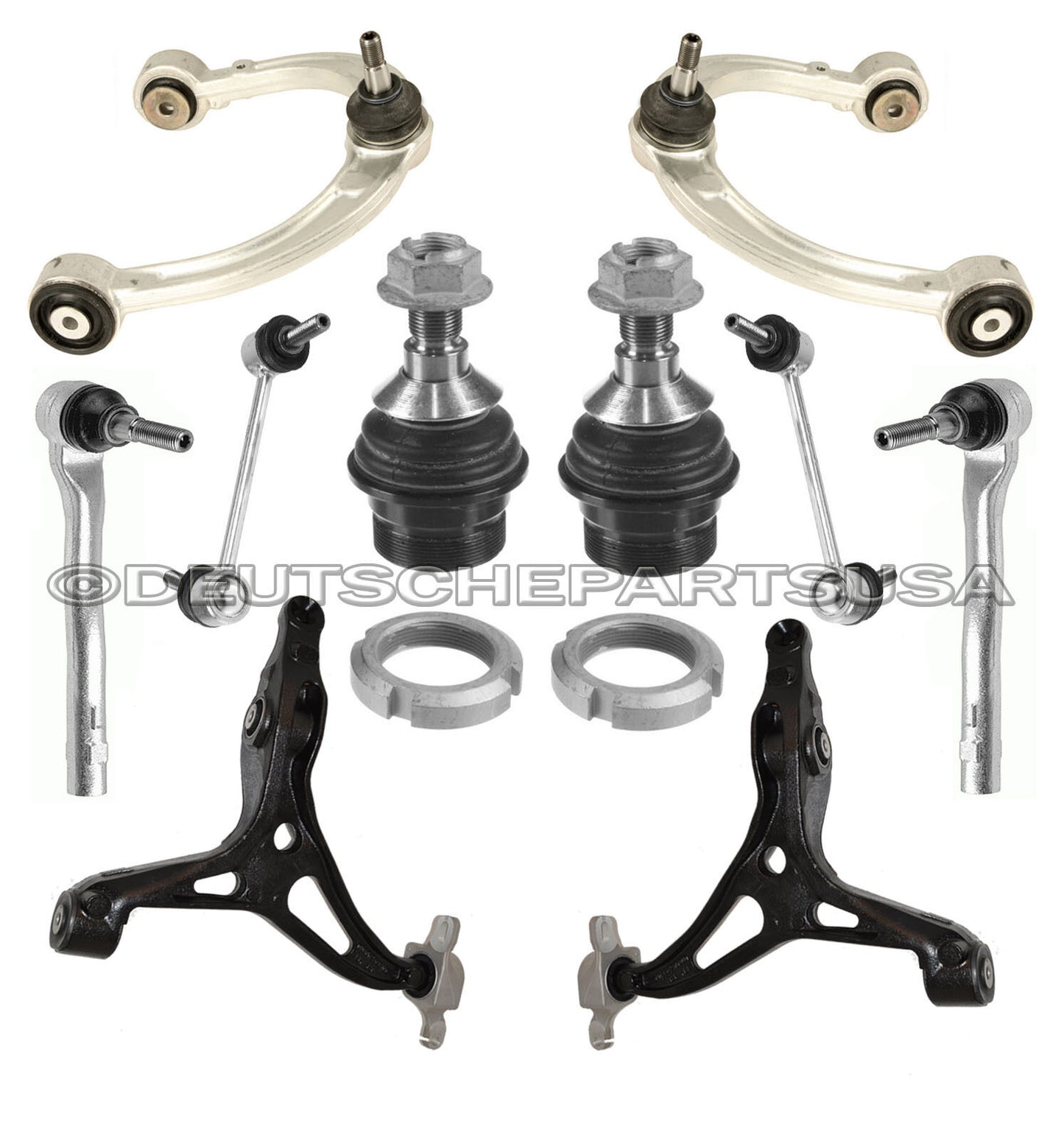 Mercedes W164 FRONT + REAR Control Arms Ball Joints Bushings SUSPENSION ASSY Kit