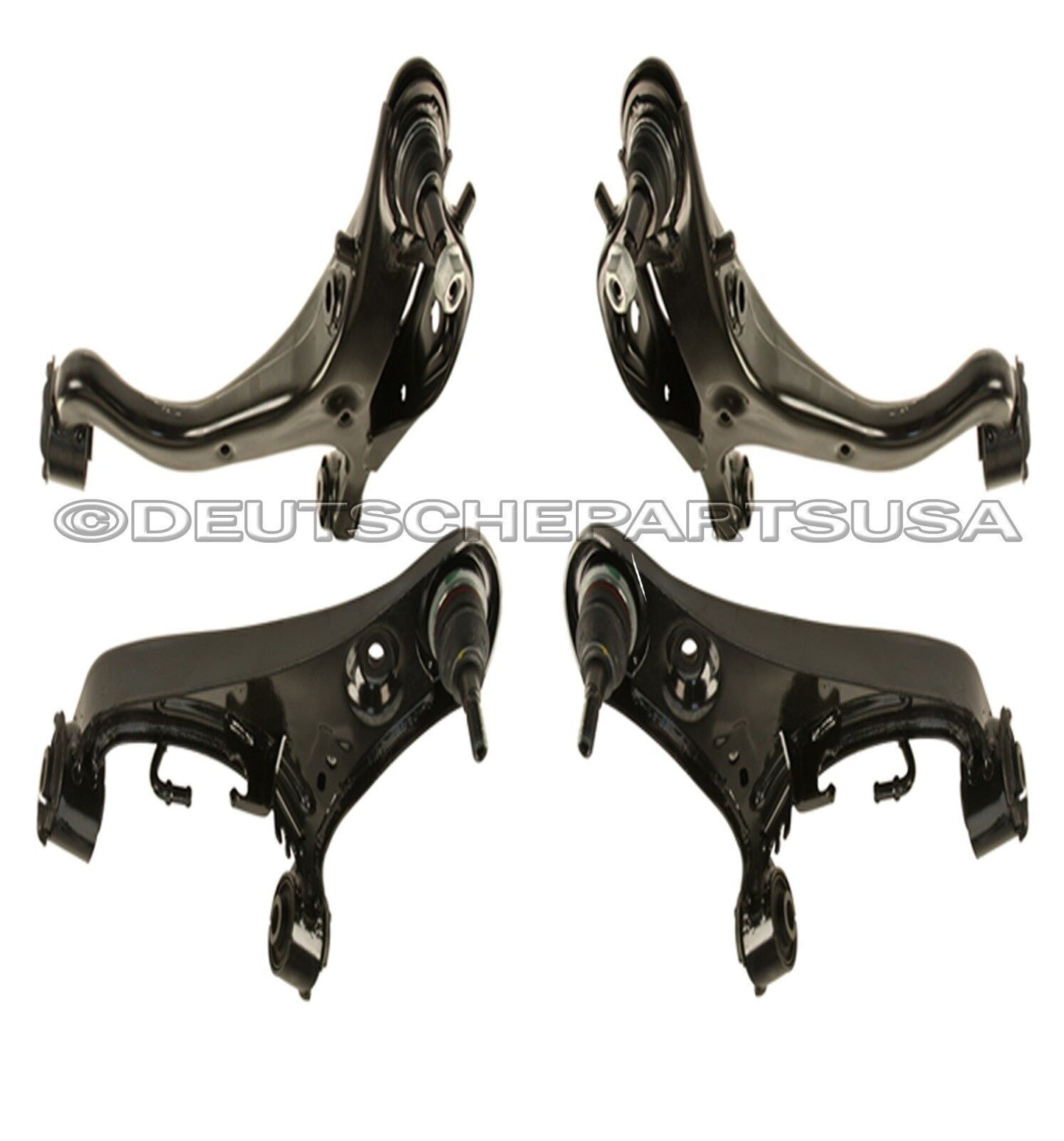 LAND ROVER DISCOVERY 3 FRONT CONTROL ARMS BALL JOINTS L+R KIT 4 2007 2008 2009
