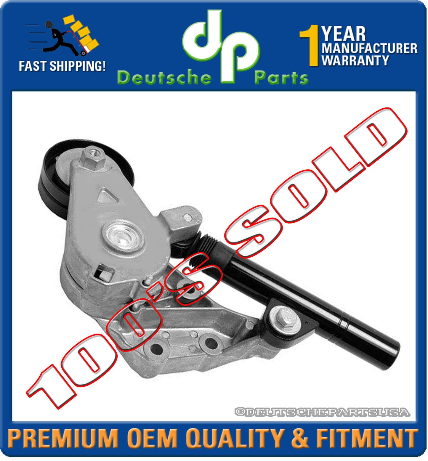 VW BEETLE GOLF JETTA ACCESSORY FRONT DRIVE BELT TENSIONER 1.9L4 # 038 903 315C