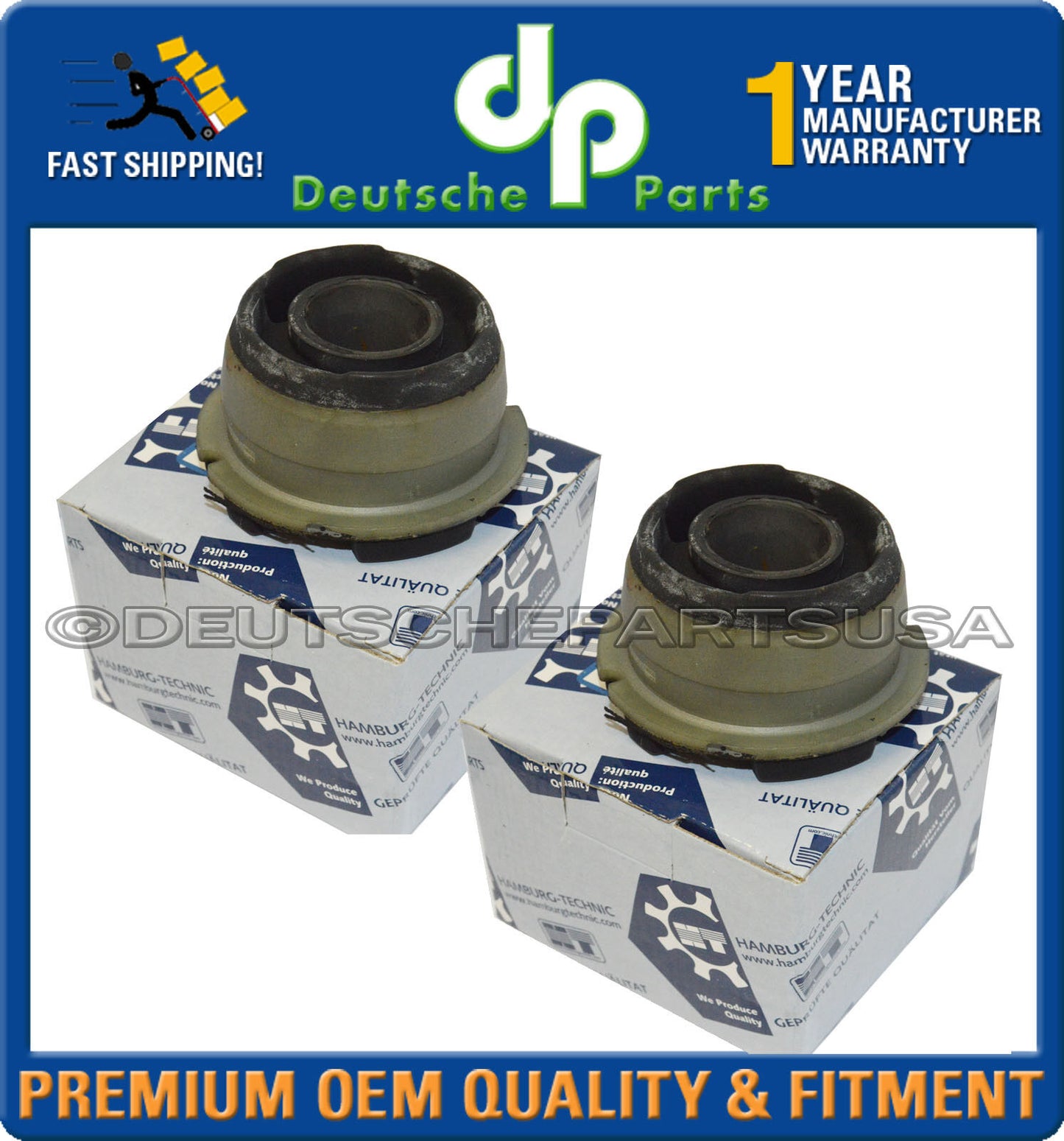 Volvo 850 S60 S80 Rear Left + Right Subframe Bushing 3507923 Set of 2