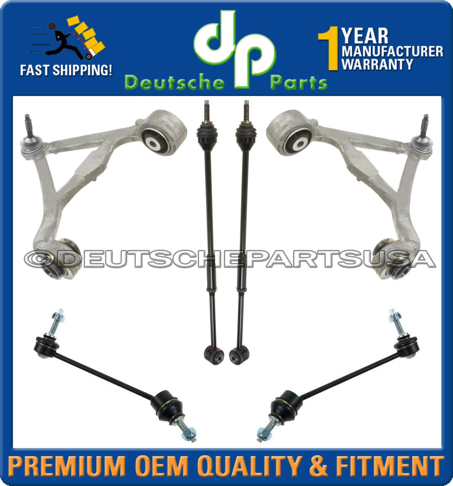 LINCOLN LS REAR Control Arm Ball Joint Joints SWAY BAR LINK TORQUE TIE ROD SET 6