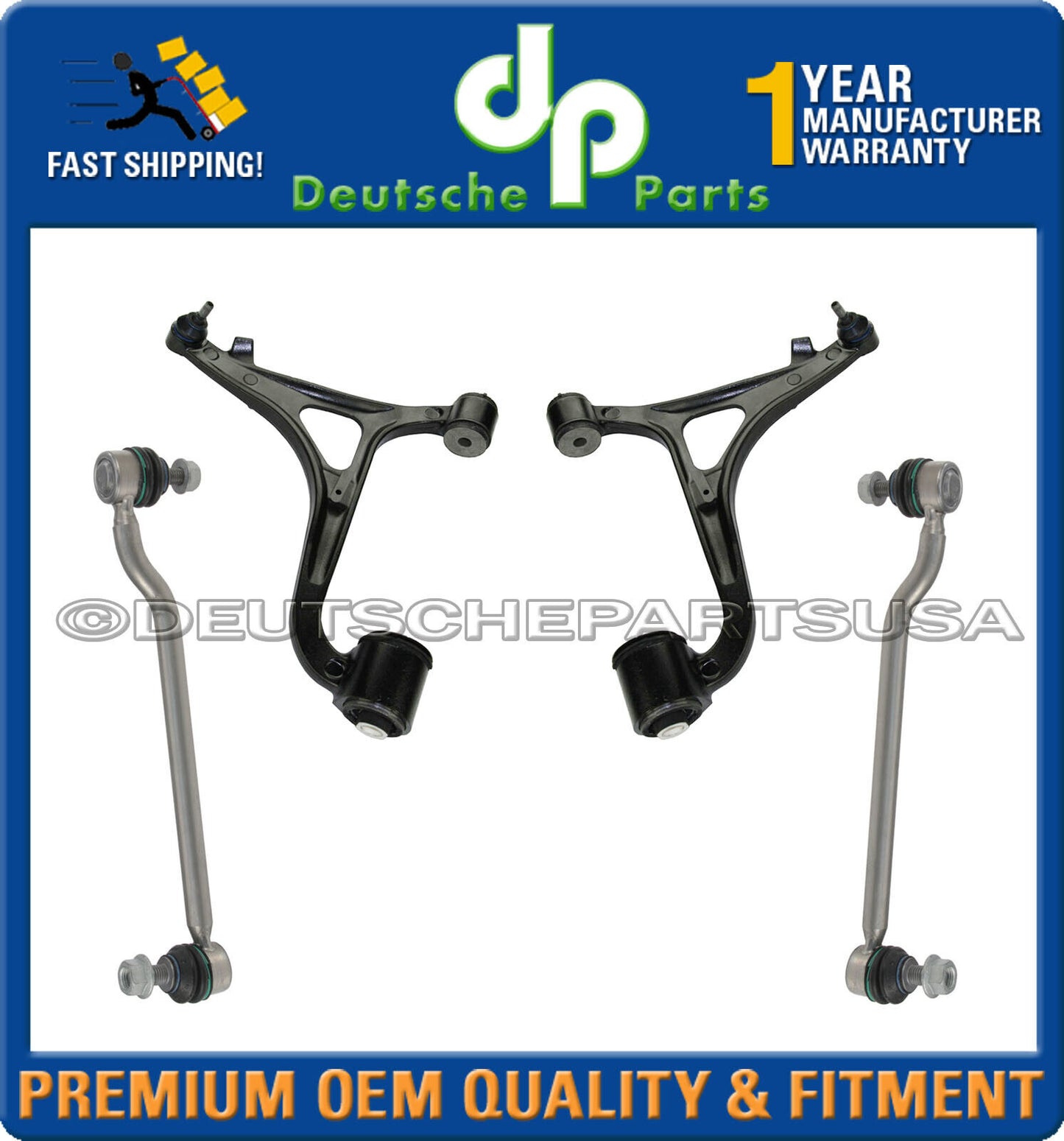 MERCEDES W203 4MATIC CONTROL ARM BALL JOINTS Sway Bar Link Links SUSPENSION KIT