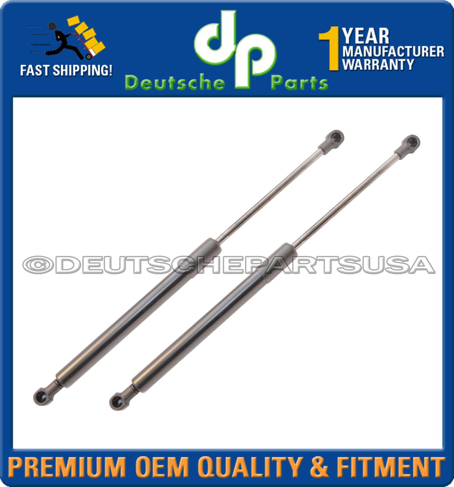 BMW E90 E91 E92 E93 FR+ RR Hood & Trunk Lift Supports Struts Shocks L+R Set 4