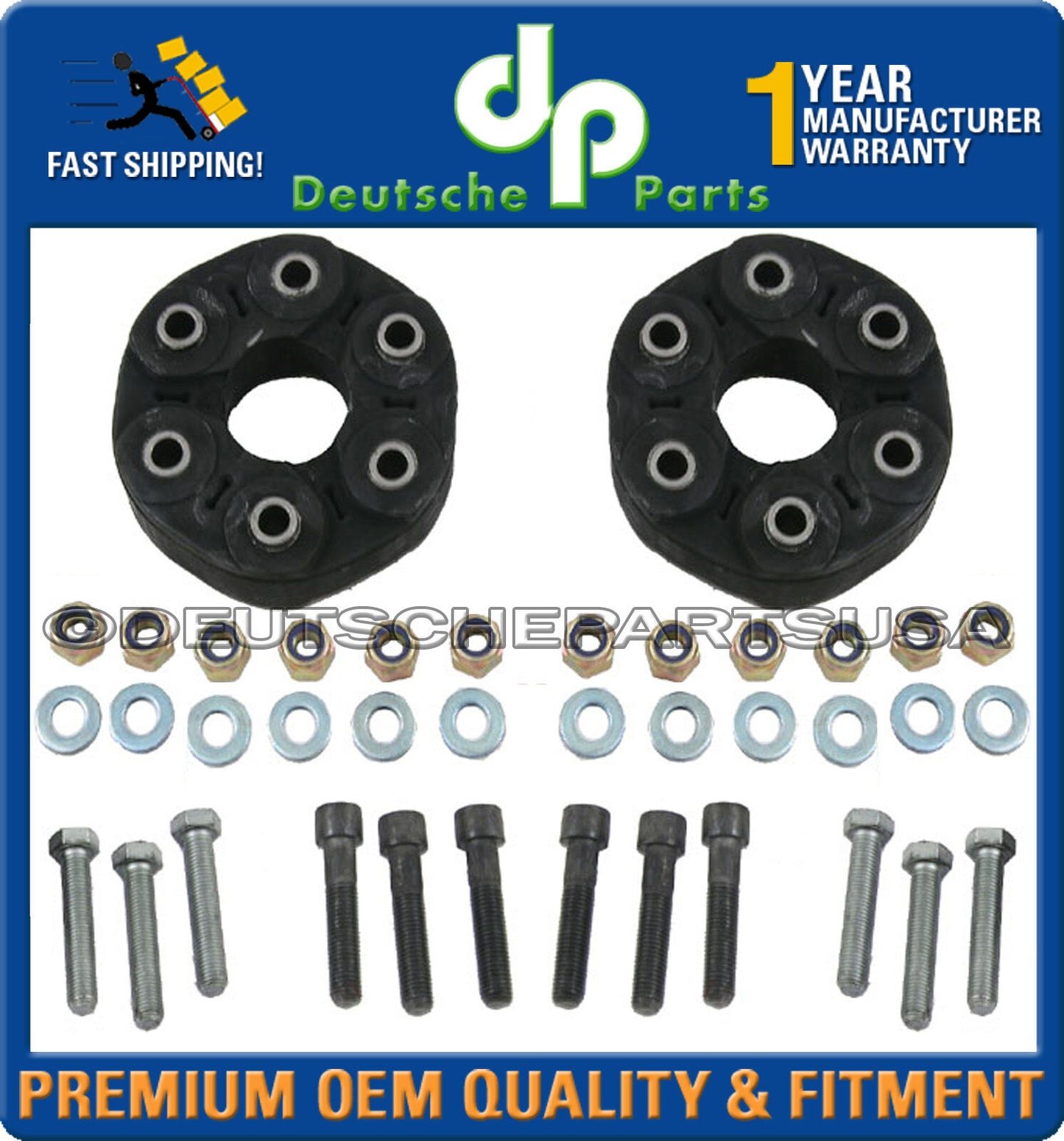 MERCEDES R170 W203 W204 W209 W211 W220 W221 DRIVESHAFT FLEX DISC SET OF 2 F & R