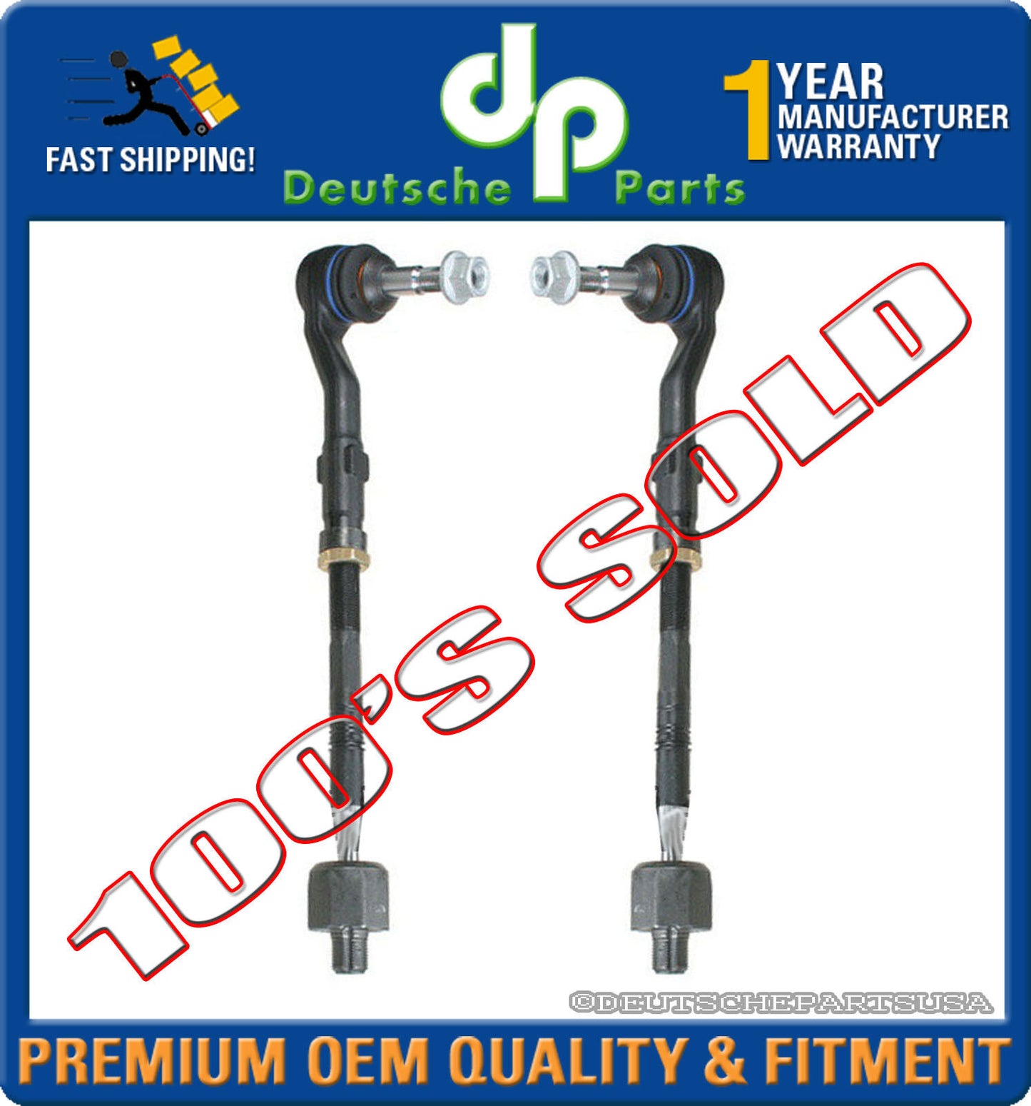 TIE ROD RODS END for BMW E65 E66 745i 750i 760i 760Li 2 x 32216756368 LH RH