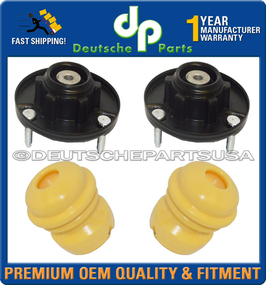 Porsche 911 996 Rear Upper Strut Mount + Bump stop bushing L+R 99633305903 SET 4