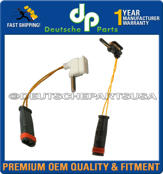 MERCEDES W211 FRONT LEFT + RIGHT BRAKE PAD WEAR SENSOR SENSORS INDICATOR SET