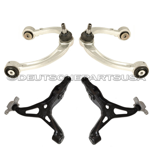 Mercedes W164 Front Left + Right Upper + Lower Control Arm Arms Ball Joint Set 4