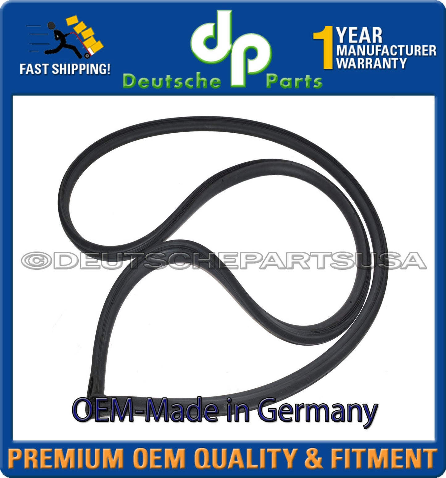 Porsche 911 Right Door Seal 964 531 096 00 96453109600 OEM-Made in Germany