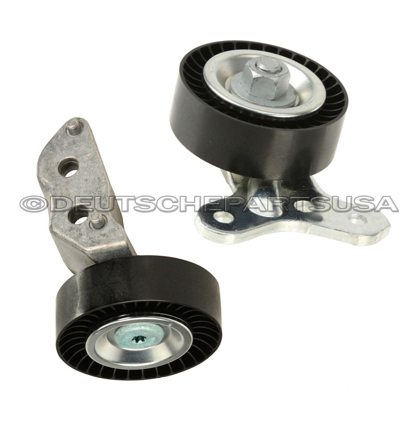 VW 2.5 DRIVE BELT IDLER TENSIONER PULLEY Water Pump Thermostat Cooling Kit Set 5