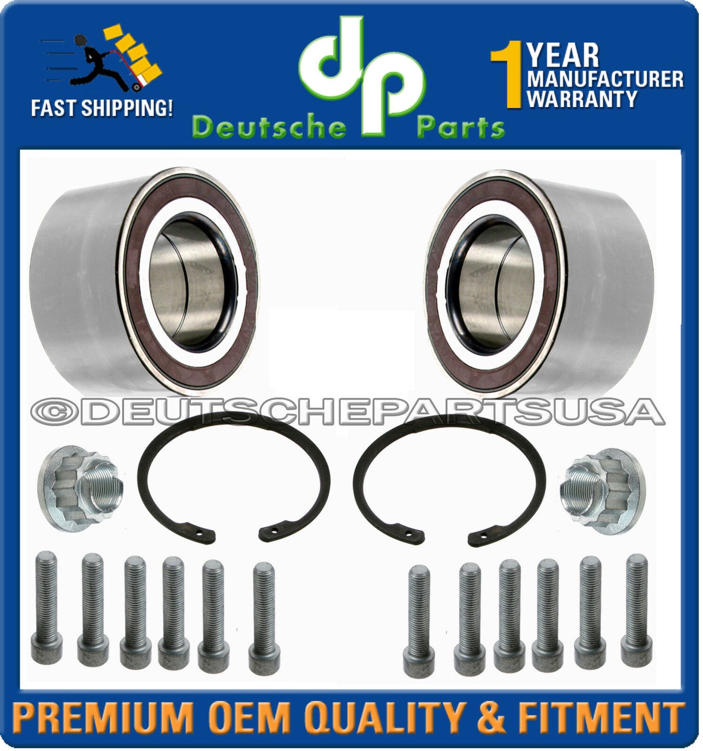 VW TOUAREG AUDI Q7 3.2 4.2 V6 V8 WHEEL BEARING BEARINGS KIT LEFT RIGHT SET PAIR