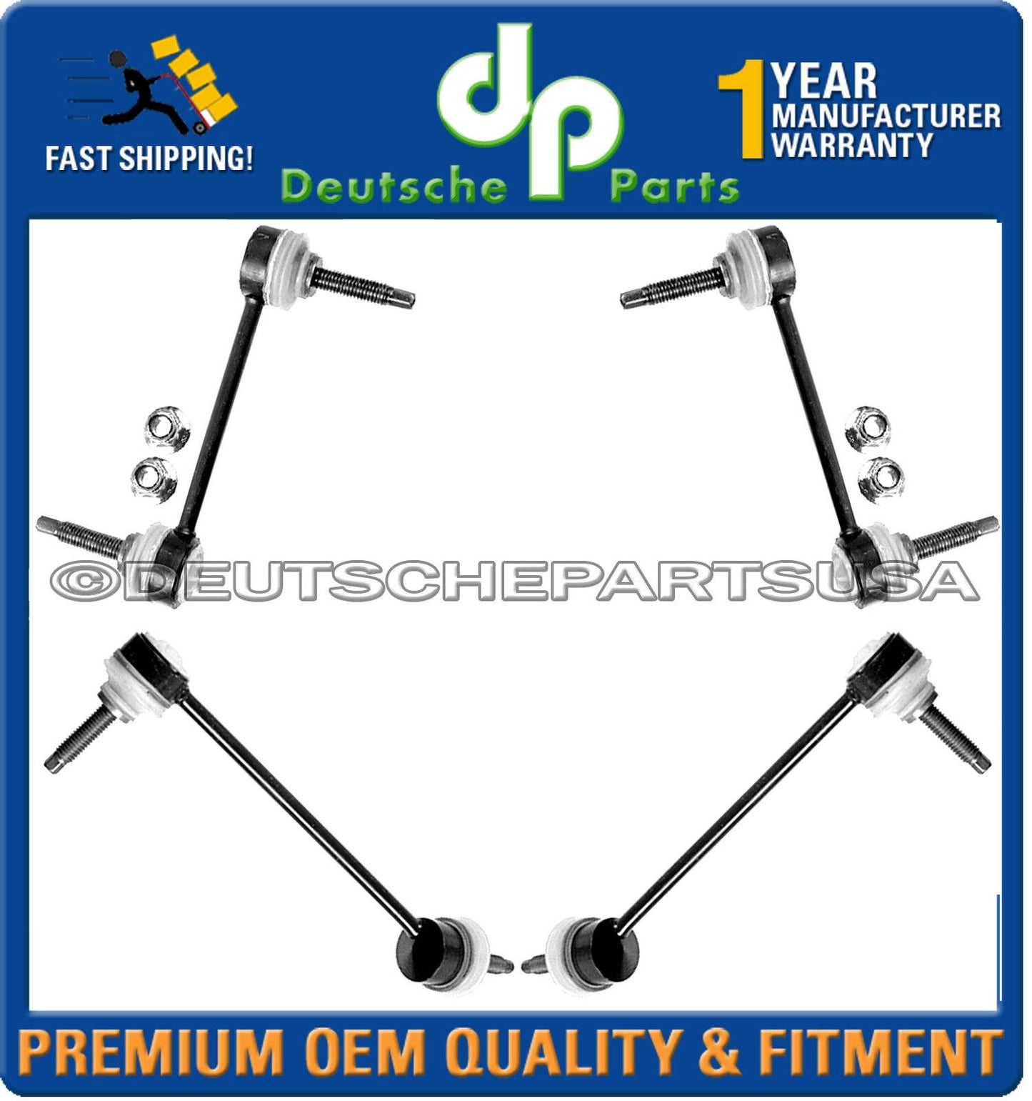 LINCOLN LS V6 V8 FRONT + REAR SWAY BAR STABILIZER LINK LINKS LEFT RIGHT SET 4