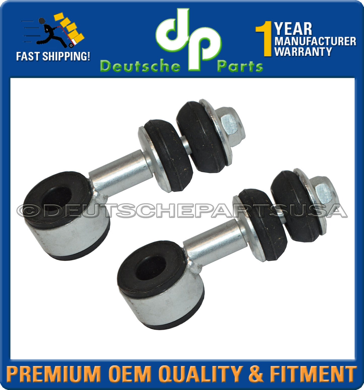 For VW Corrado Cabrio Golf Jetta Front Stabilizer Bar Link L+R 191411315 Set 2