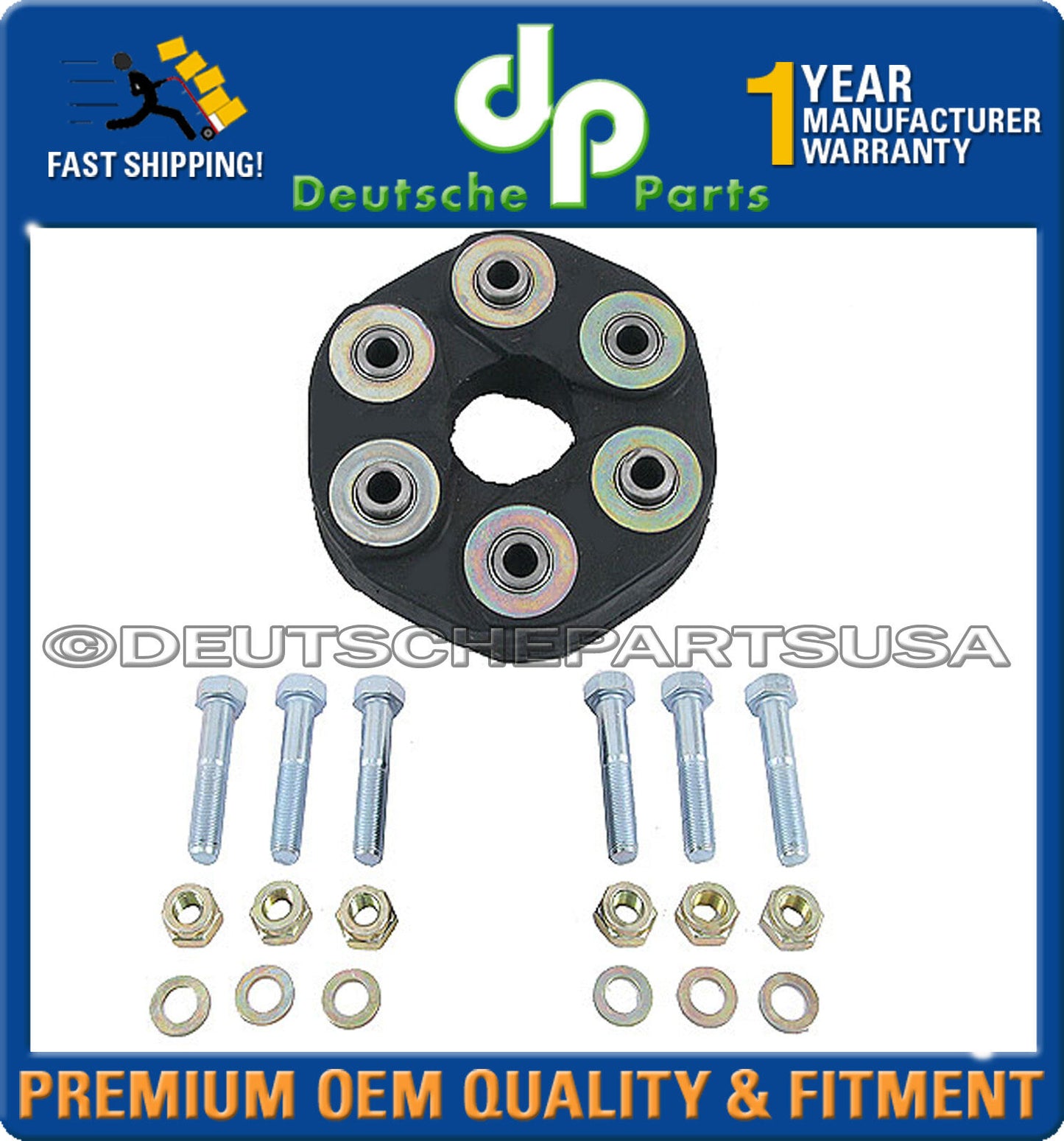 MERCEDES W108 W126 280 300 SE C FLEX DISC PROPELLER SHAFT KIT 1264100215 Set 2