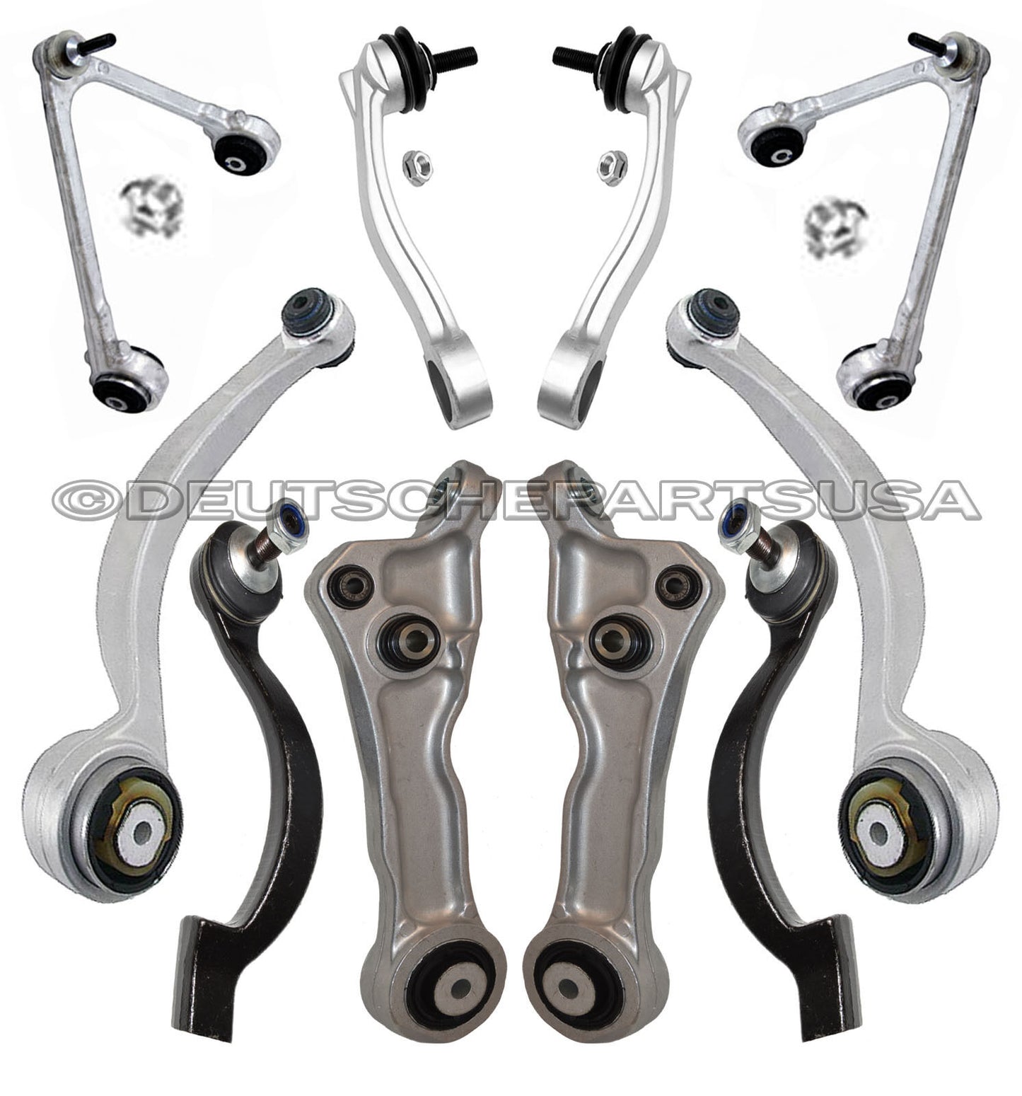 UPPER + LOWER CONTROL ARMS BALL JOINTS Tie Rods for JAGUAR XJ8 XJR CHASSIS KIT