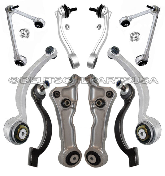 UPPER + LOWER CONTROL ARMS BALL JOINTS Tie Rods for JAGUAR XJ8 XJR CHASSIS KIT