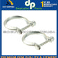 For Porsche 911 Exhaust Clamp Muffler to Tail Pipe 99611110800 Set of 2