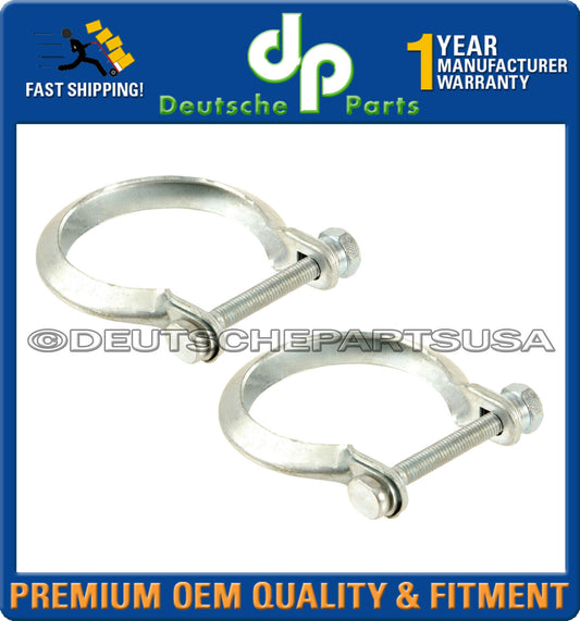 For Porsche 911 Exhaust Clamp Muffler to Tail Pipe 99611110800 Set of 2