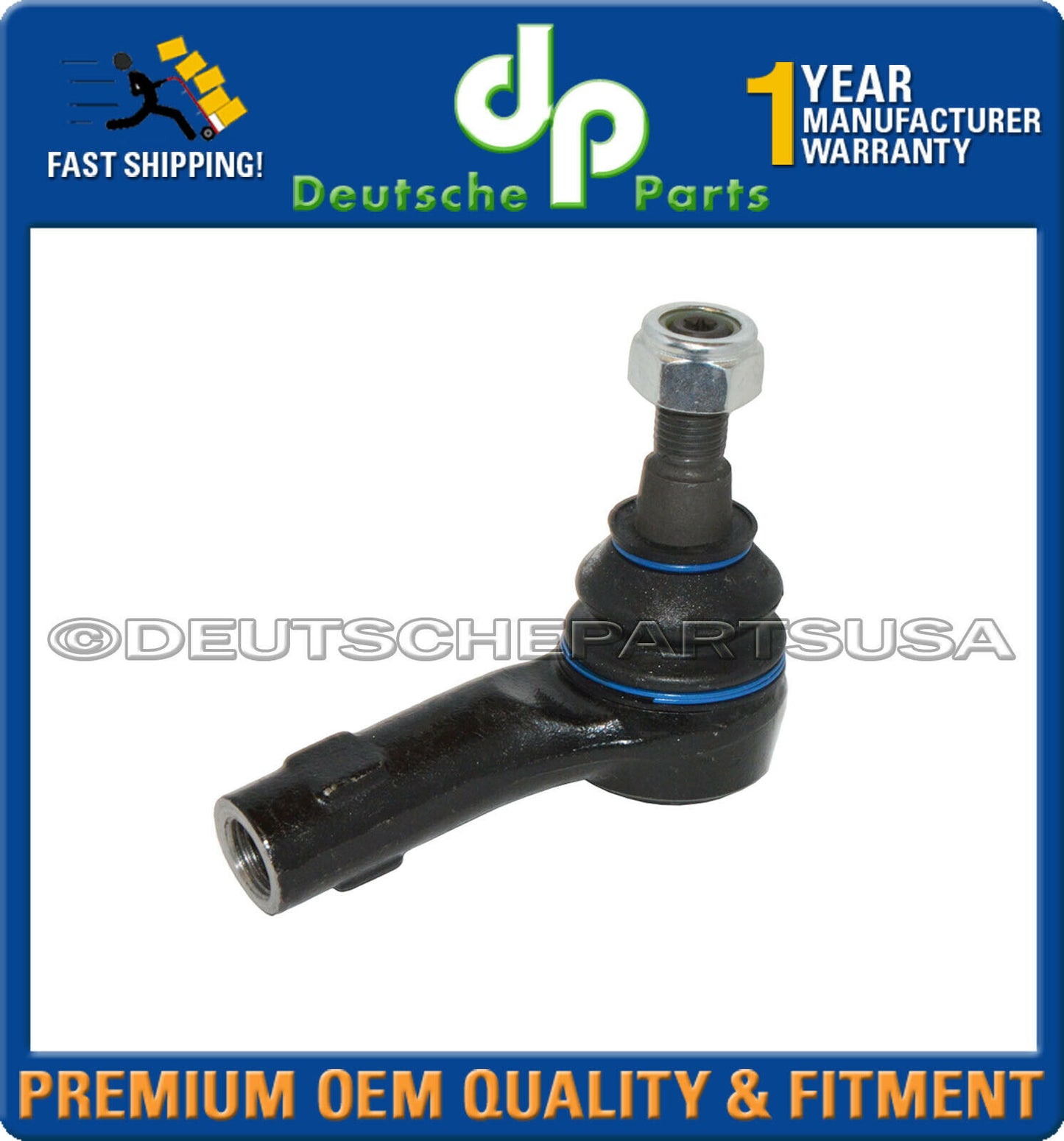 For Audi Q7 VW Touareg Front Steering Tie Rod End Outer Left + Right Set of 2