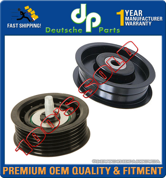 Drive Belt Tensioner Idler Pulley 2722021419 + 2722021019 for MERCEDES SET 2