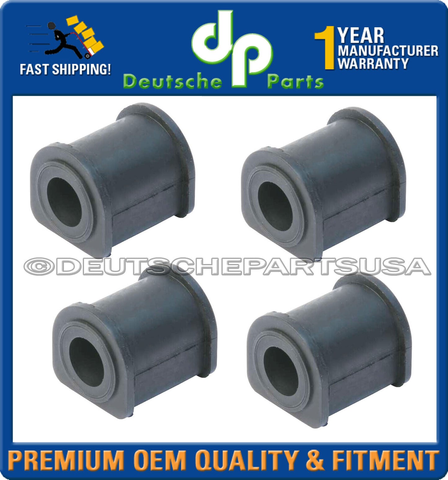 Porsche 911 912 Sway Bar Bushing Rear 901 333 793 03 Set of 4