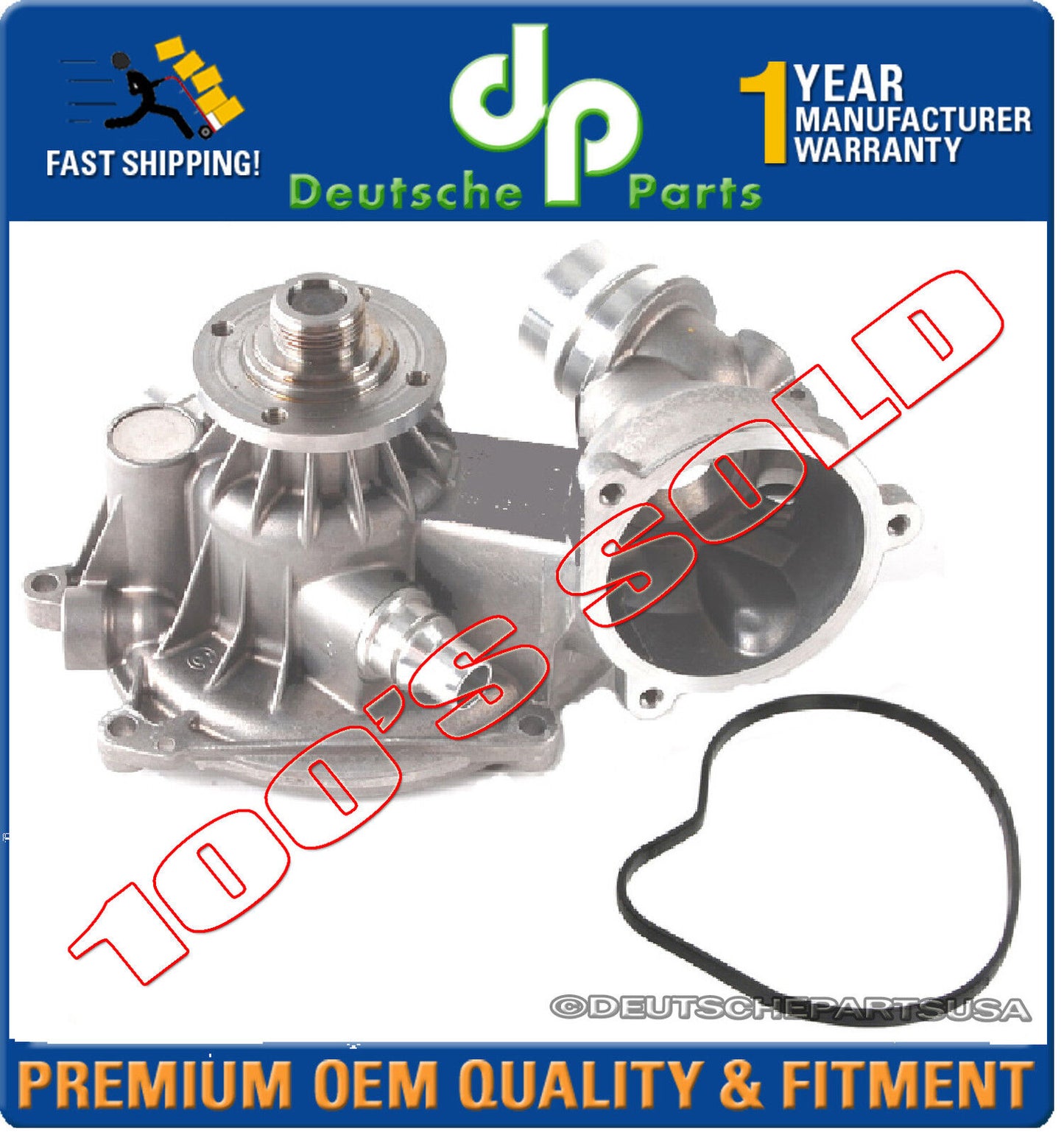 WATER PUMP + GASKET SET 2 # 11517586781 for BMW E53 X5 E60 E61 E63 E64 E65 E66