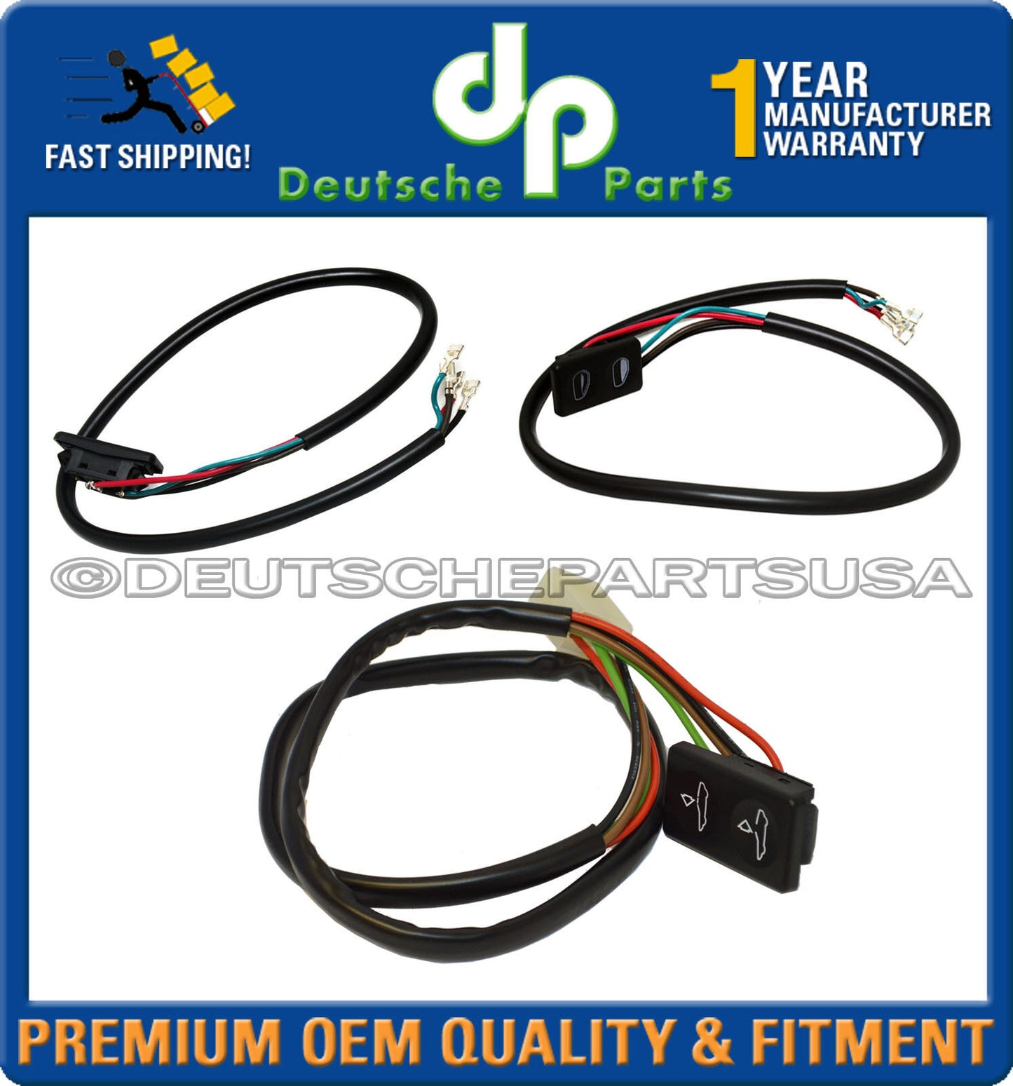 PORSCHE 928 S S4 S2 POWER SUNROOF + WINDOW TIP SWITCH SWITCHES SET - 3pc