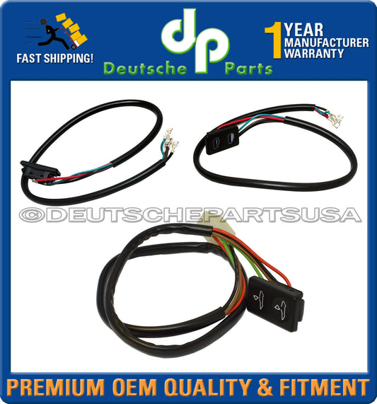 PORSCHE 928 S S4 S2 POWER SUNROOF + WINDOW TIP SWITCH SWITCHES SET - 3pc