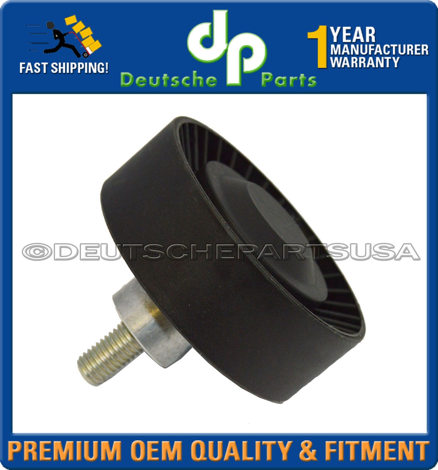 Audi V6 Serpentine Belt  Acc.Belt Idler Pulley Tensioner Assembly Set of 3