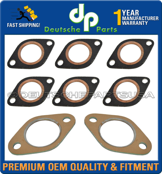 Porsche 911 HEAT EXCHANGER EXHAUST MUFFLER GASKET 93011119113 90111119300 Set 8