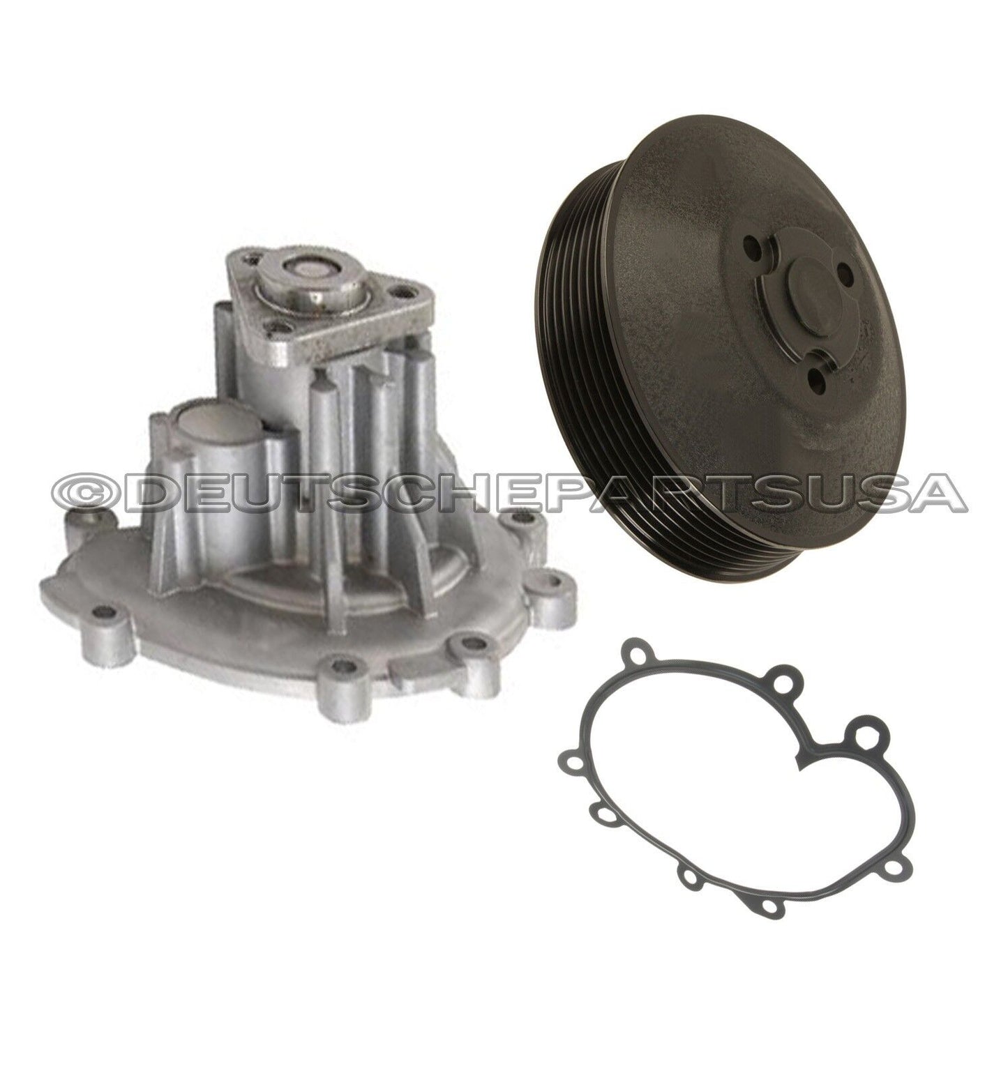 Porsche CAYENNE S TURBO 4.5 V8 Water Pump + Gasket + PULLEY 948 106 011 04 SET 3