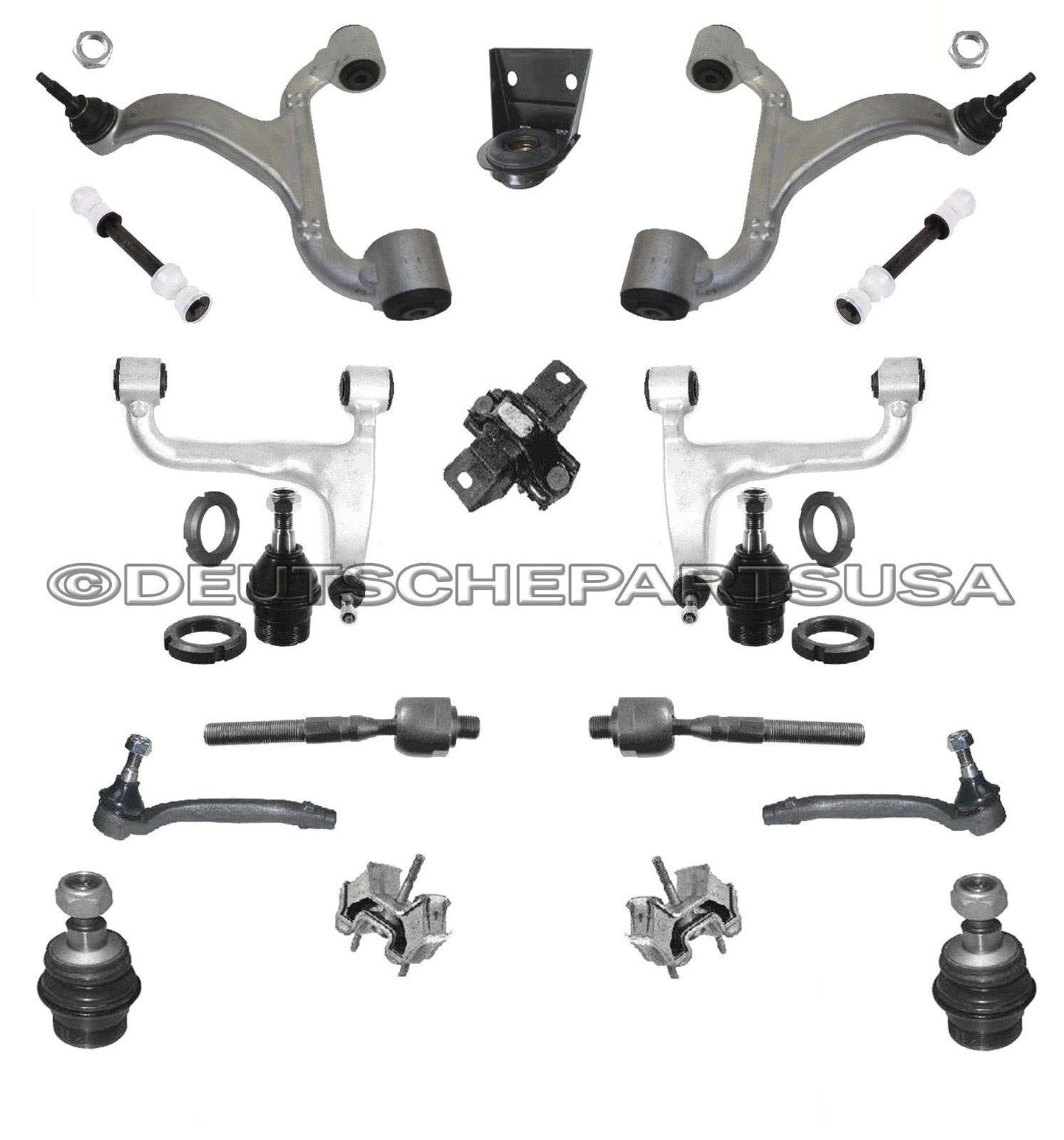 Mercedes W163 FRONT + REAR Control Arms Ball Joints Engine Mounts SUSPENSION Kit