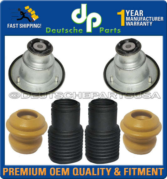 Rear Strut Mount Mounts + Bump stop + Bellows for Porsche 986 987 Boxster Set 6