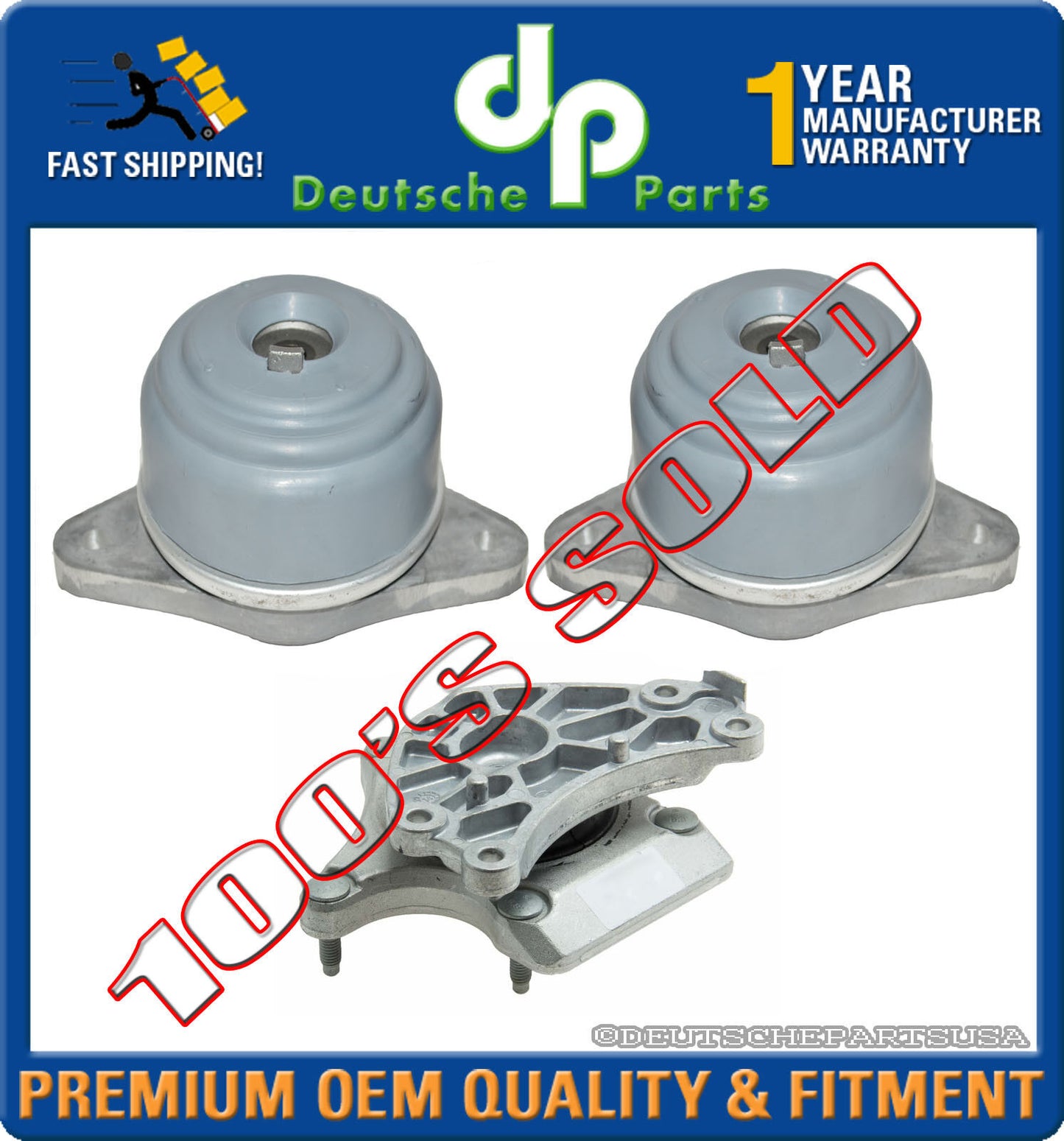 HYDRAULIC ENGINE MOTOR TRANSMISSION MOUNT MOUNTS fr MERCEDES GLK350 4MATIC SET 3