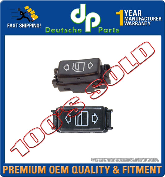 MERCEDES W124 W126 W201 CONSOLE POWER WINDOW SWITCH 1248204510 + 1248204610 SET
