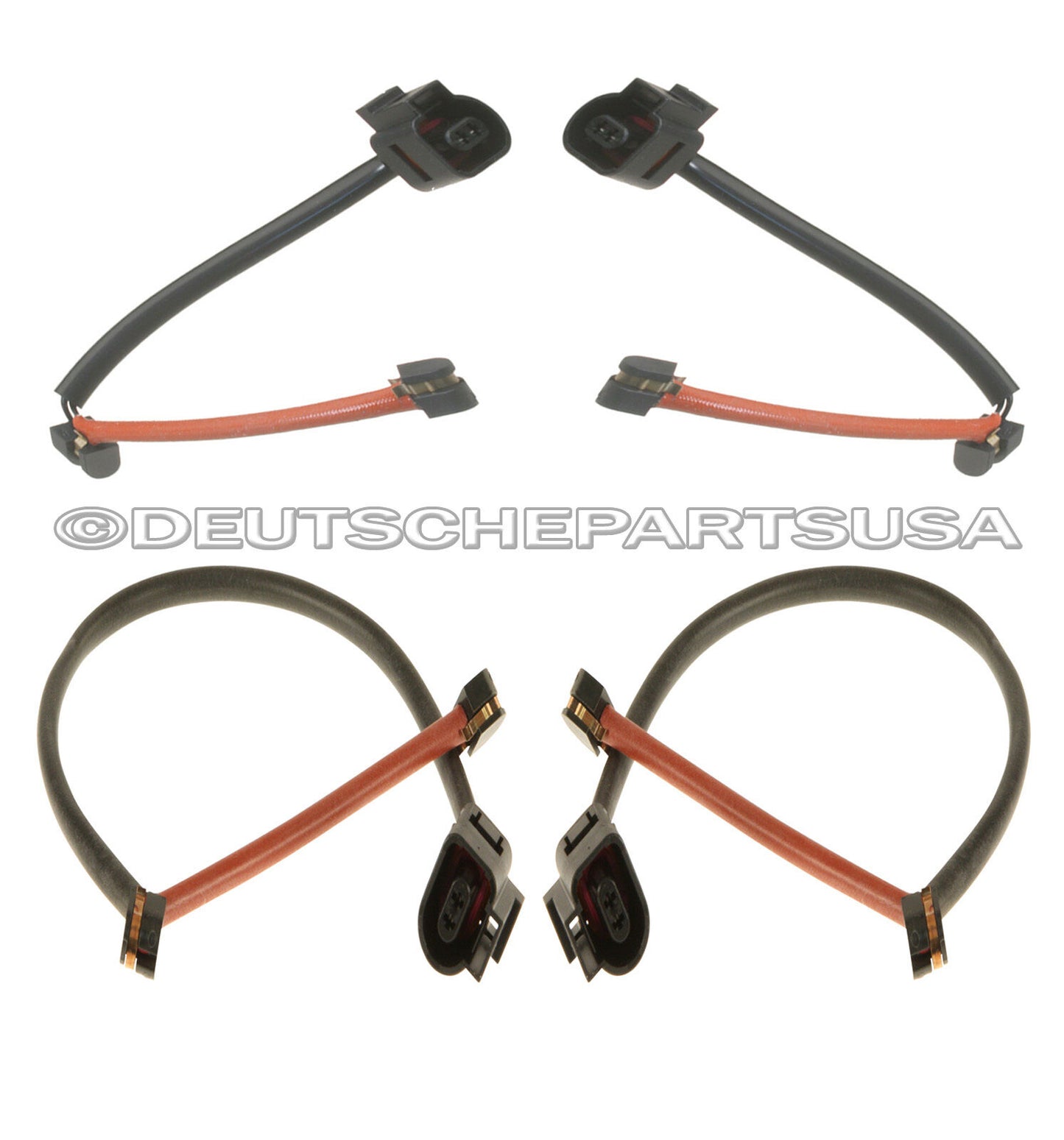 AUDI Q7 VW TOUAREG FRONT REAR BRAKE PAD WEAR SENSORS INDICATORS LEFT RIGHT SET 4