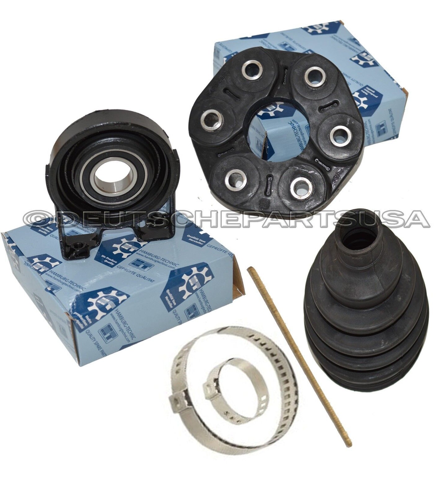VW TOUAREG 4.9 TDI DRIVESHAFT CENTER SUPPORT BEARING FLEX DISC KT 06 07 08 09 10