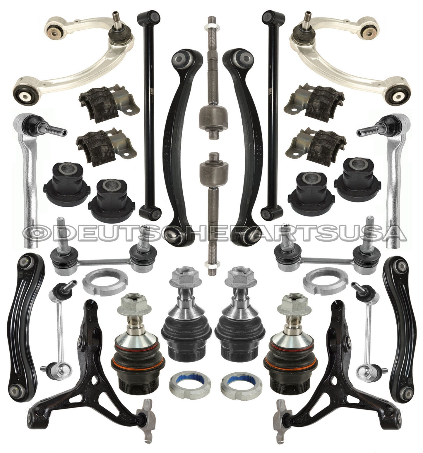 Mercedes W164 FRONT + REAR Control Arms Ball Joints Bushings SUSPENSION ASSY Kit