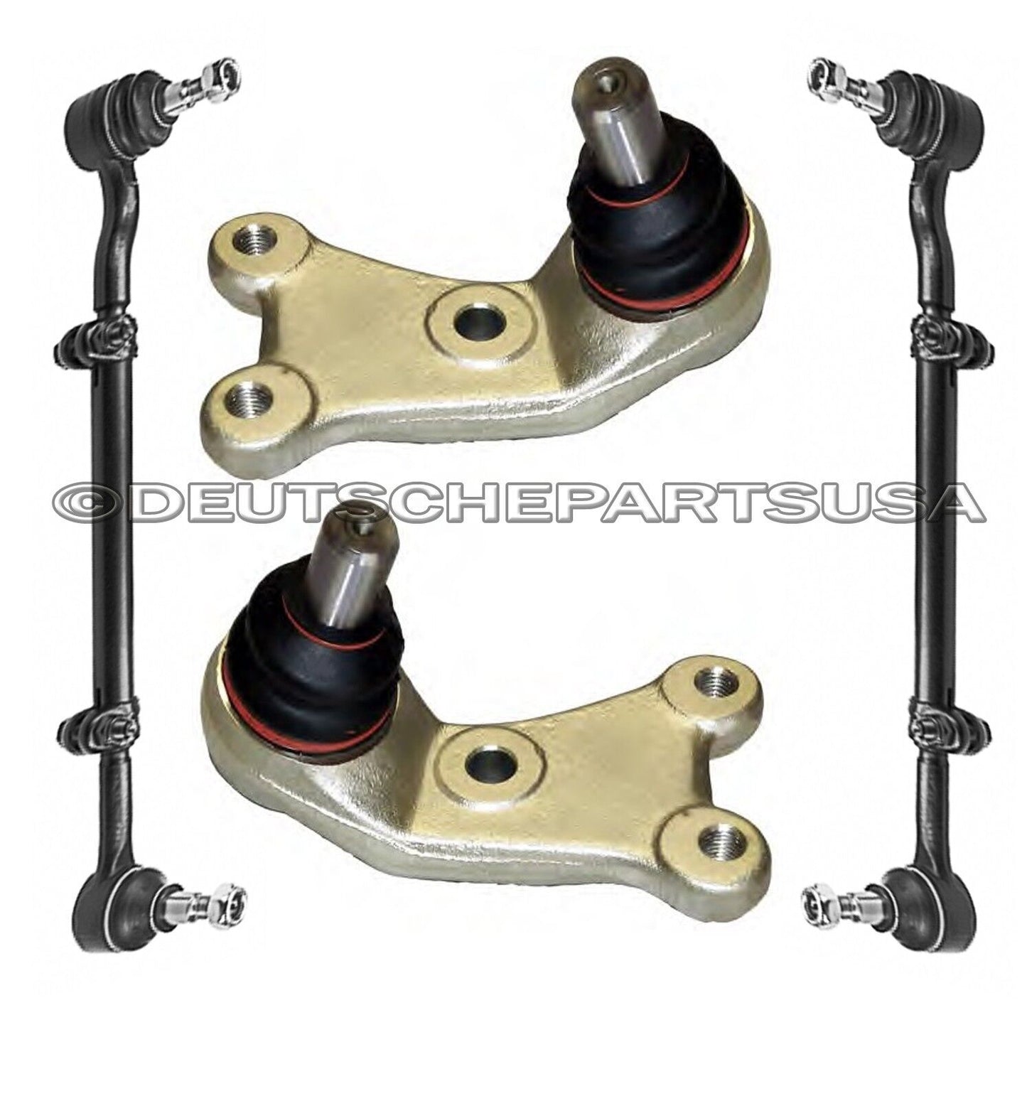 Mercedes 260E 2.6 4MATIC STEERING TIE RODS BALL JOINTS SET 1986 1987 1988 1989
