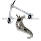 JAGUAR S TYPE UPPER & LOWER CONTROL ARM ARMS STEERING KNUCKLEw/BALL JOINTS KIT 2