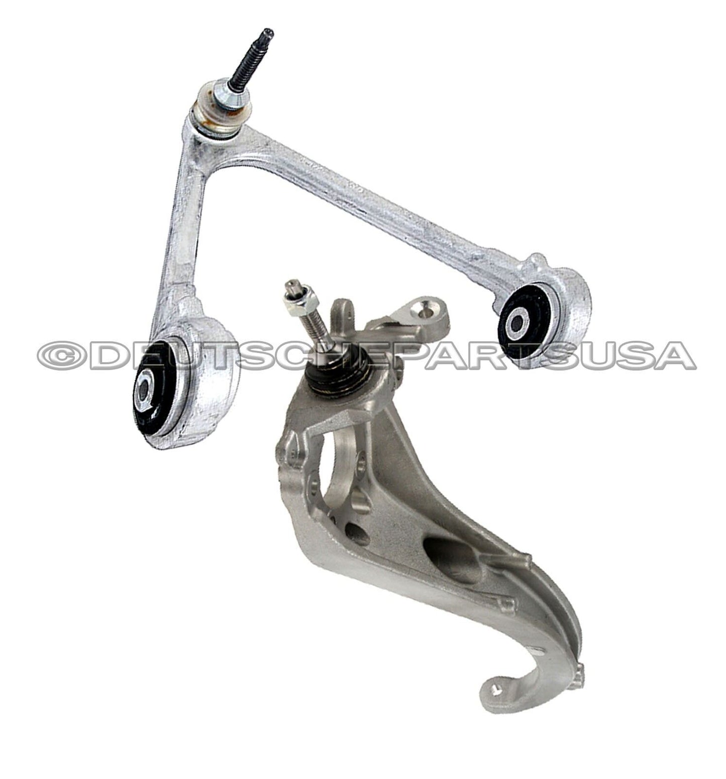 JAGUAR S TYPE UPPER & LOWER CONTROL ARM ARMS STEERING KNUCKLEw/BALL JOINTS KIT 2