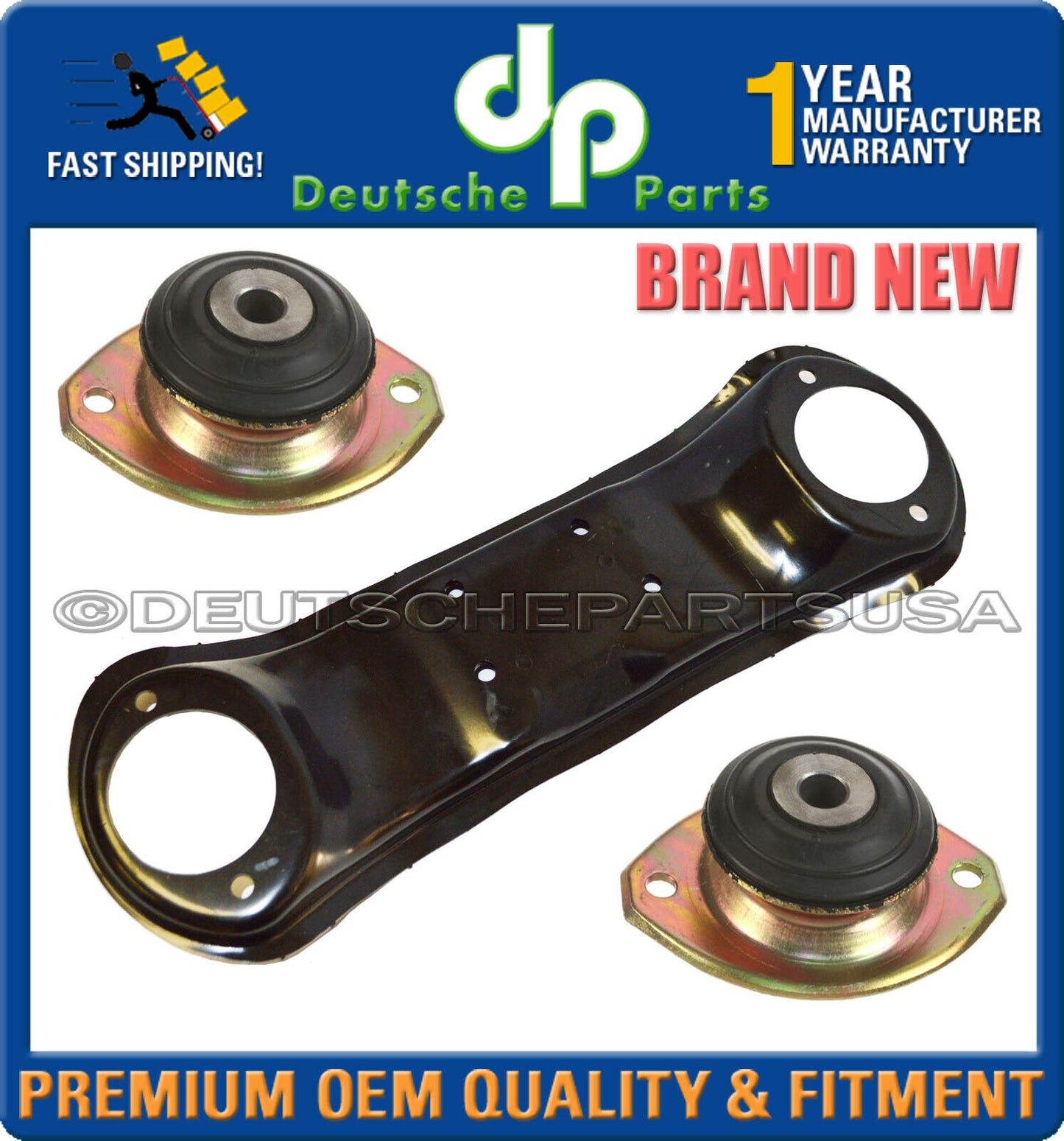 Porsche 911 Transmission Carrier Motor Mount Mounts 91137503301 91137504300 Set