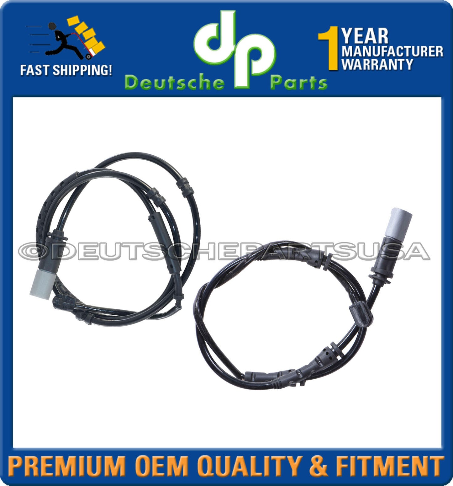 FRONT+REAR BRAKE PAD WEAR SENSOR FOR BMW F22 F87 F82 F83 34356792289+34356792292