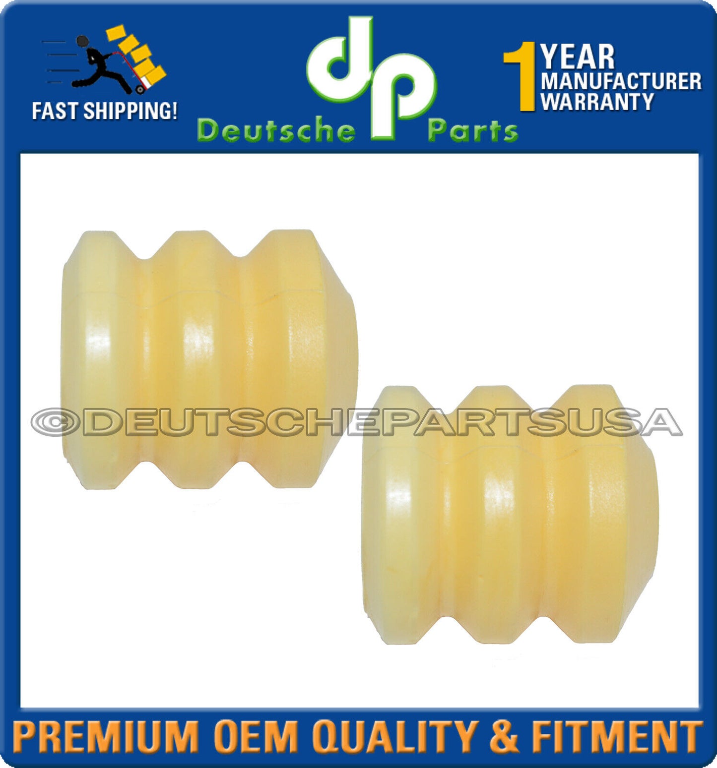 Porsche 928 Front Rubber Bump Stops for Shock L + R 928 343 527 02 Set of 2