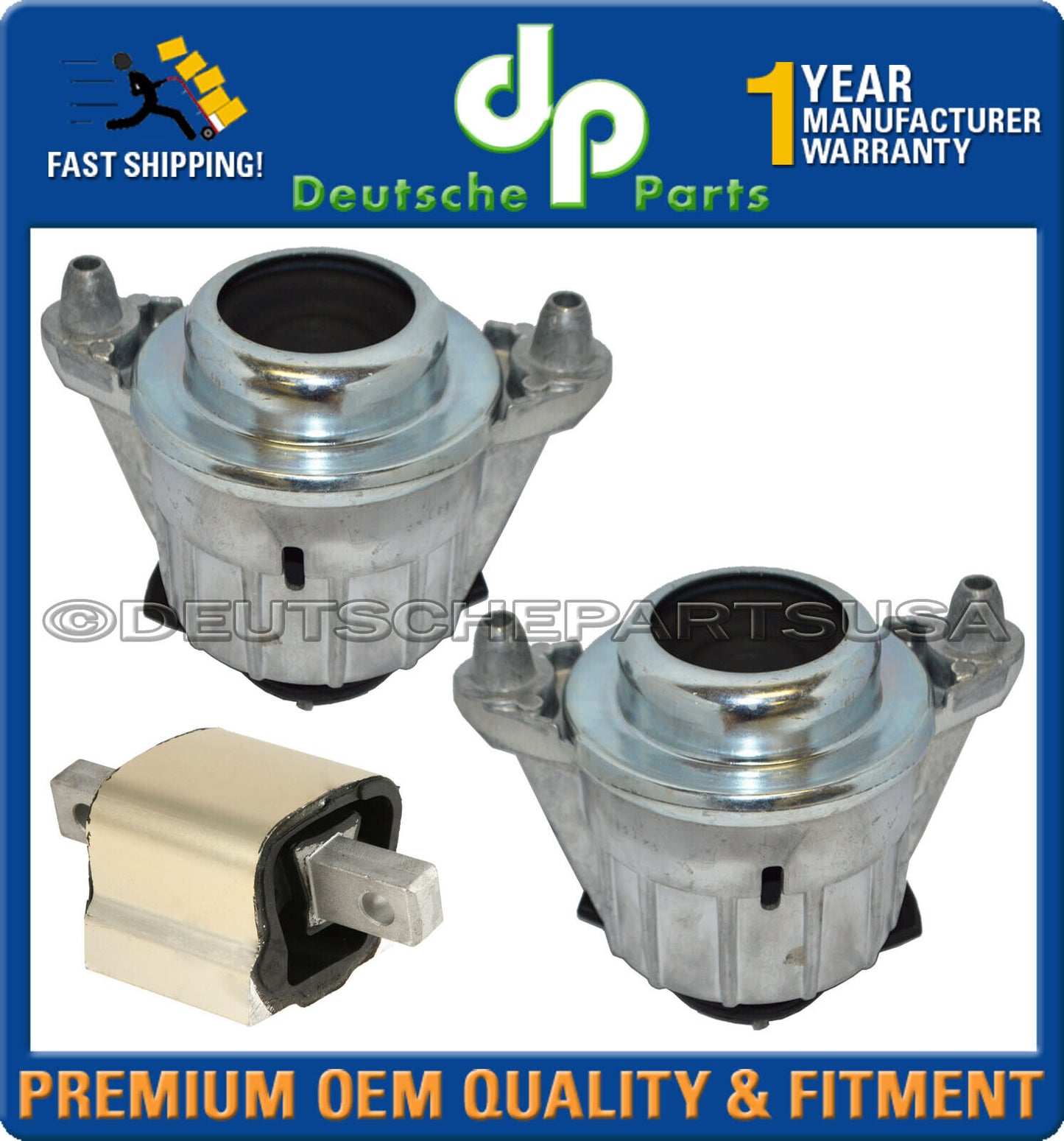 MERCEDES W204 C63 AMG HYDRAULIC ENGINE MOTOR TRANSMISSION MOUNT MOUNTS SET 3PC