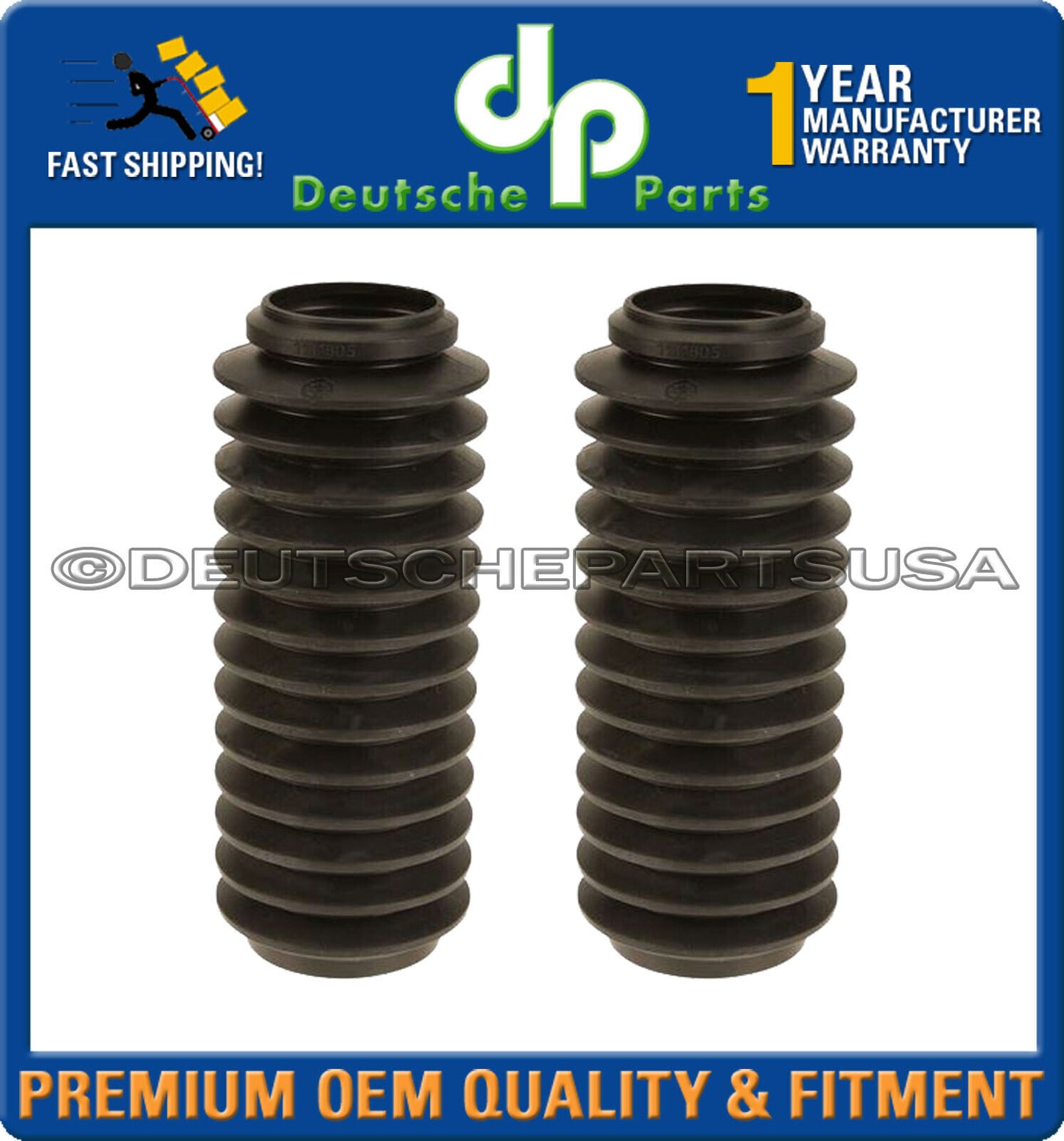 Porsche 911 993 Rear Upper Shock Strut Flange Mount Bump Stop Bellow Boot Set 6