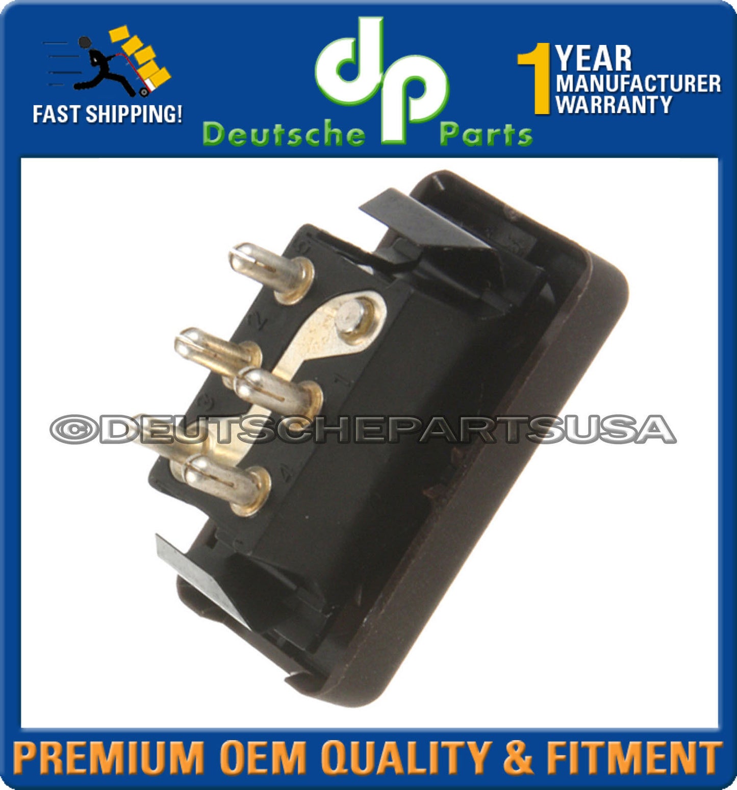 PORSCHE 924 944 FRONT POWER WINDOW TIP SWITCH BROWN 477959622 477 959 622 89S
