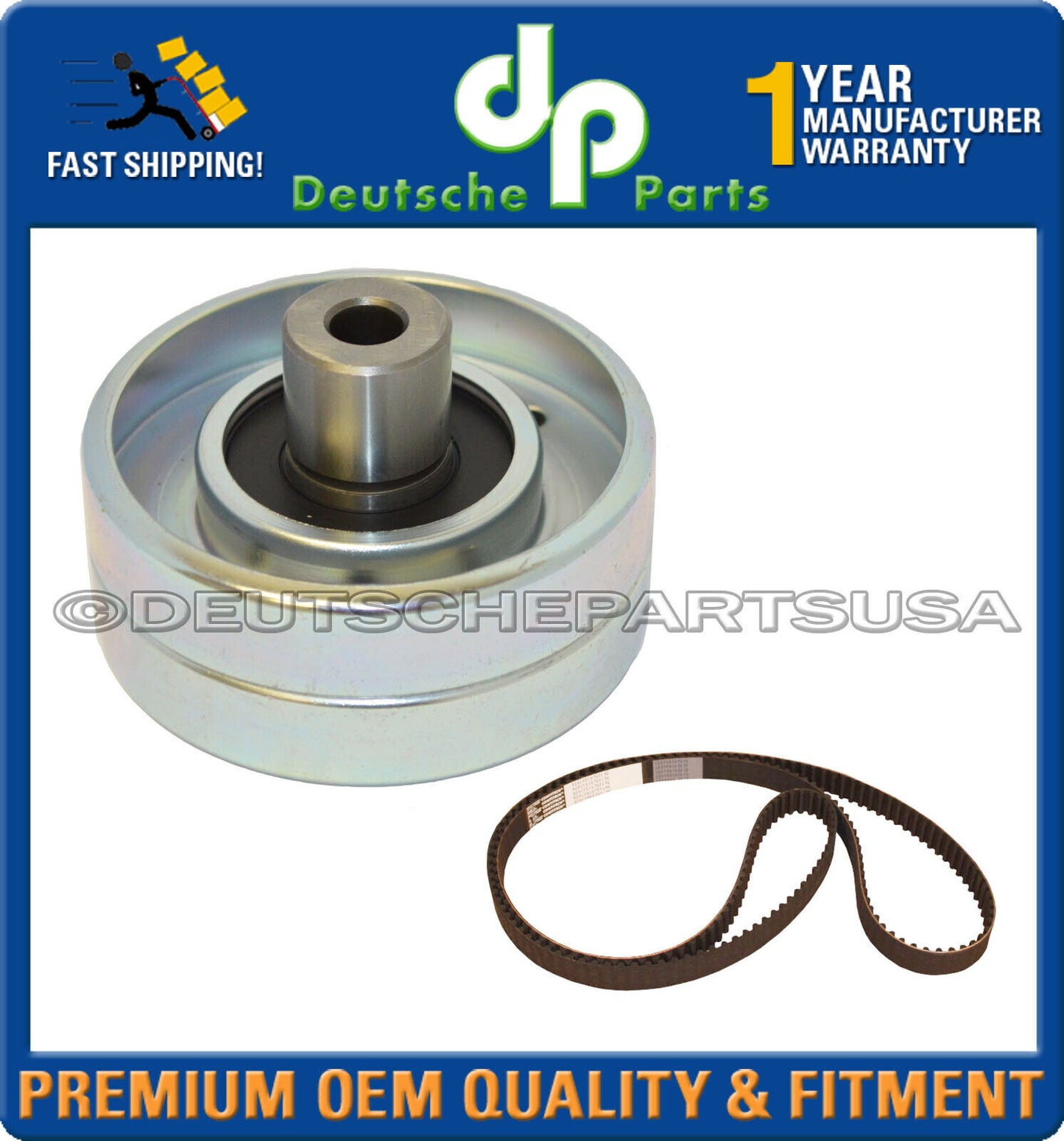Porsche 928 Large Tension Roller for Camshaft Timing Belt w/ Belt 928 105 512 12