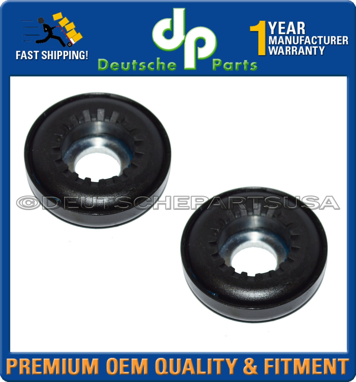 VW AUDI TT QUATTRO BETTLE Front Suspension Strut Bearing 357412249A Set of 2