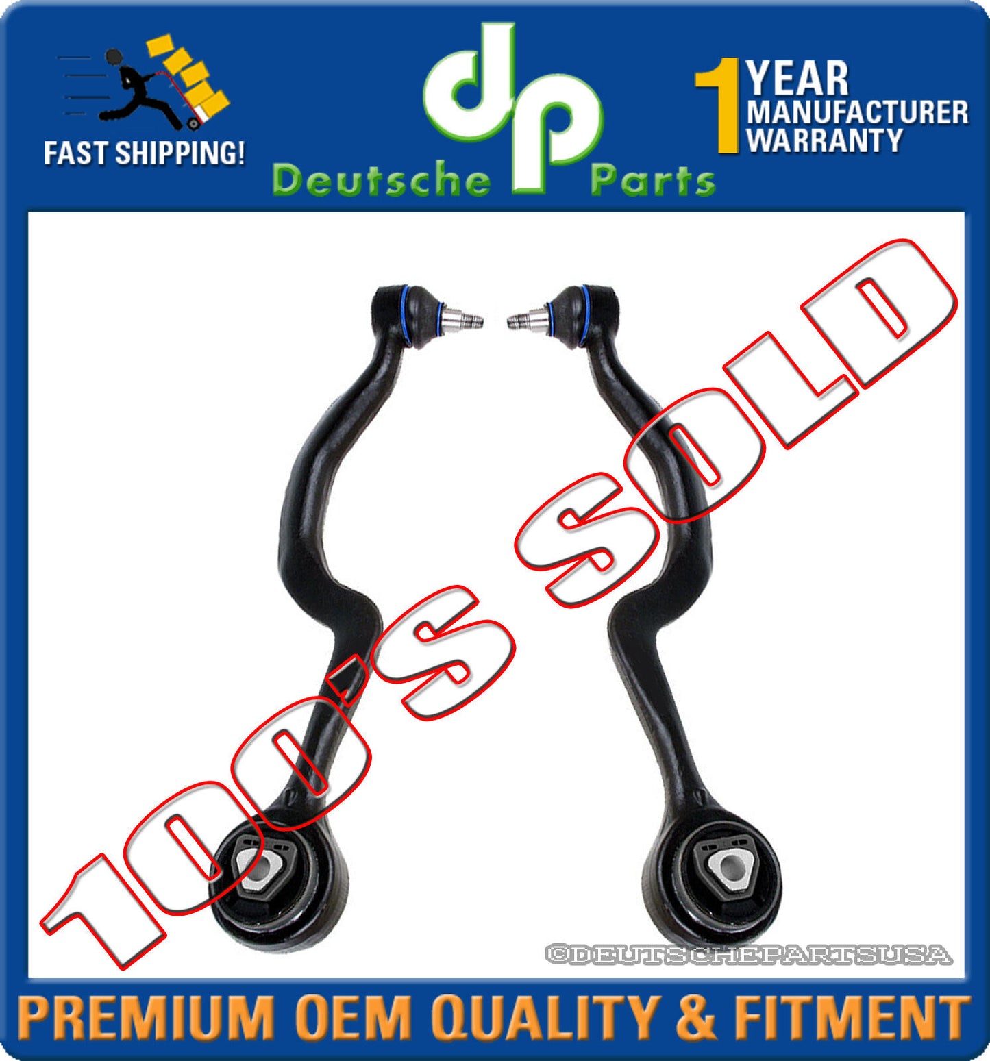 FRONT UPPER CONTROL ARM ARMS L+R 31121141097 + 31121141098 PAIR for BMW E34 525i